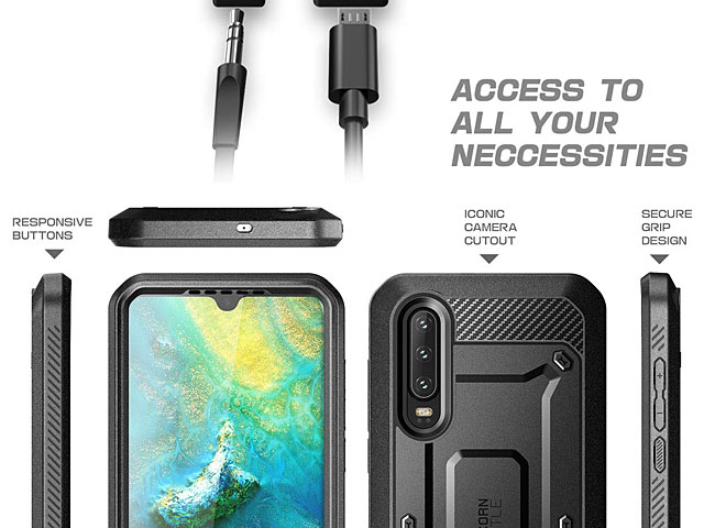 Supcase Unicorn Beetle Pro Rugged Holster Case for Huawei P30