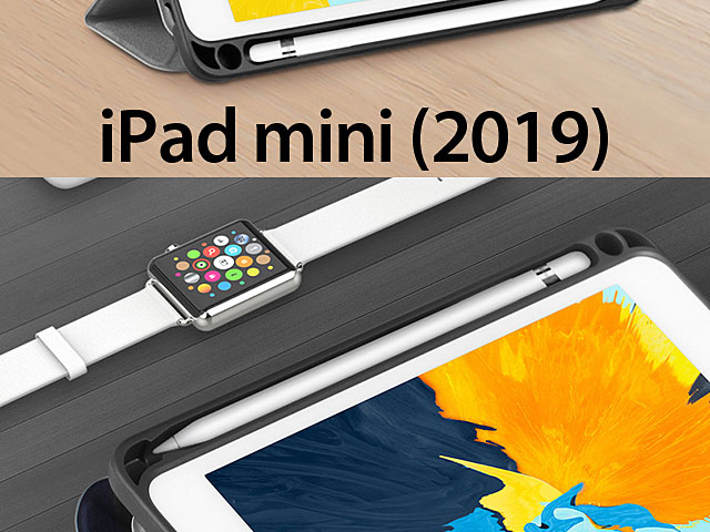 Momax Flip Cover Case with Apple Pencil Holder for iPad mini (2019)