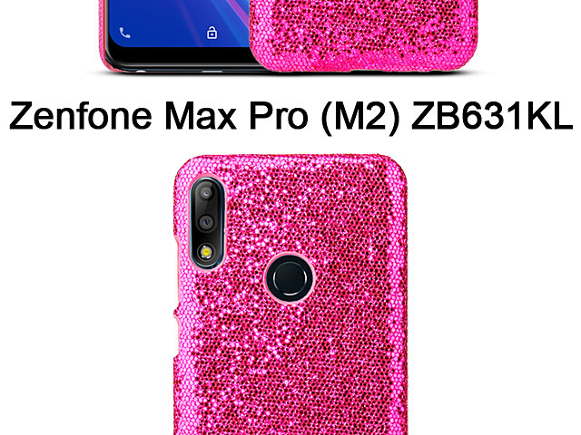 Asus Zenfone Max Pro (M2) ZB631KL Glitter Plastic Hard Case