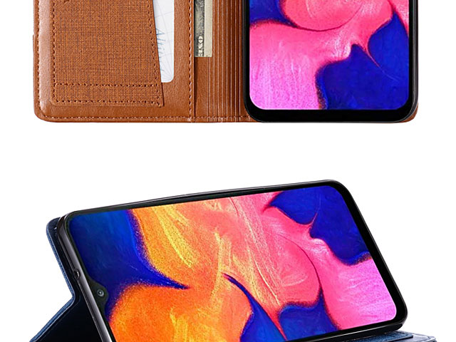 Samsung Galaxy A10 Canvas Flip Card Case
