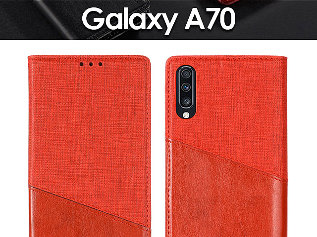 Samsung Galaxy A70 Canvas Flip Card Case