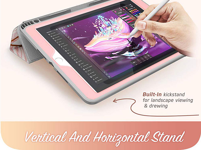 i-Blason Cosmo Slim Designer Case (Pink Marble) for iPad 10.2