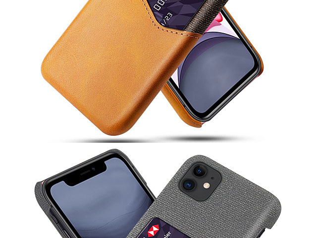 iPhone 11 (6.1) Two-Tone Leather Case with Card Holder