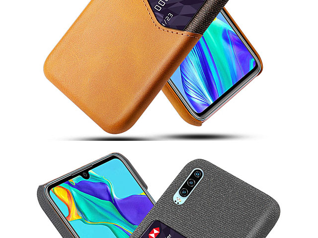 Huawei P30 Two-Tone Leather Case with Card Holder