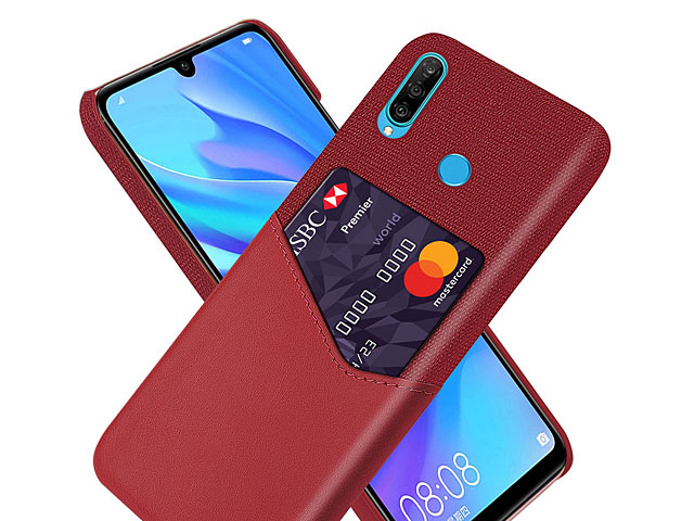 Huawei P30 Lite Two-Tone Leather Case with Card Holder