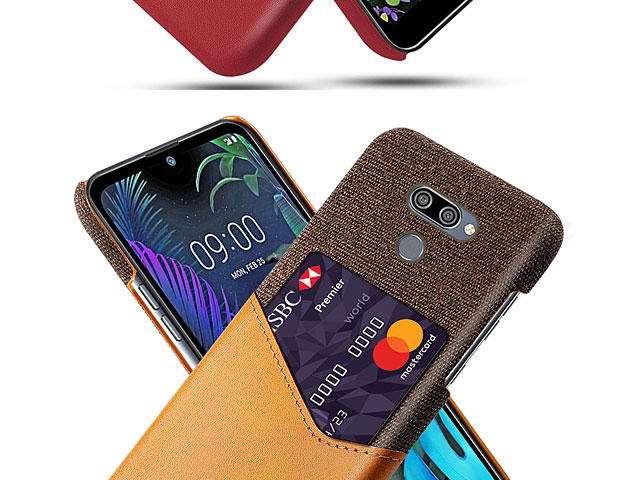 LG K50 Two-Tone Leather Case with Card Holder