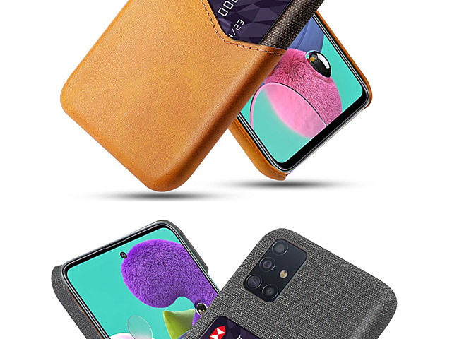 Samsung Galaxy A51 Two-Tone Leather Case with Card Holder