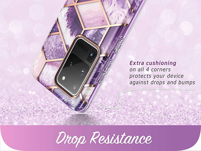 i-Blason Cosmo Slim Designer Case (Purple Ameth Marble) for Samsung Galaxy S20 Ultra / S20 Ultra 5G