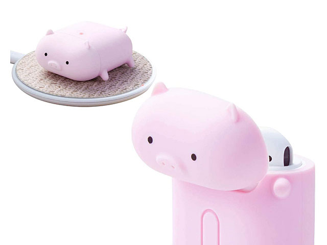 Elecom 3D Animal - Piggy Silicone AirPods Case