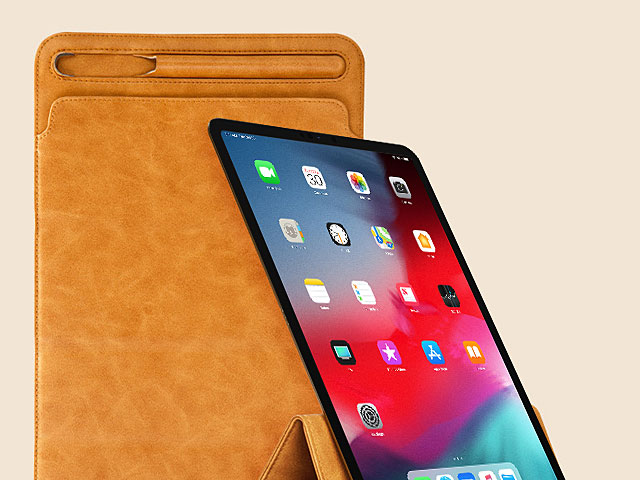 iPad Pro 12.9 (2018) 2-in-1 Leather Sleeve Stand