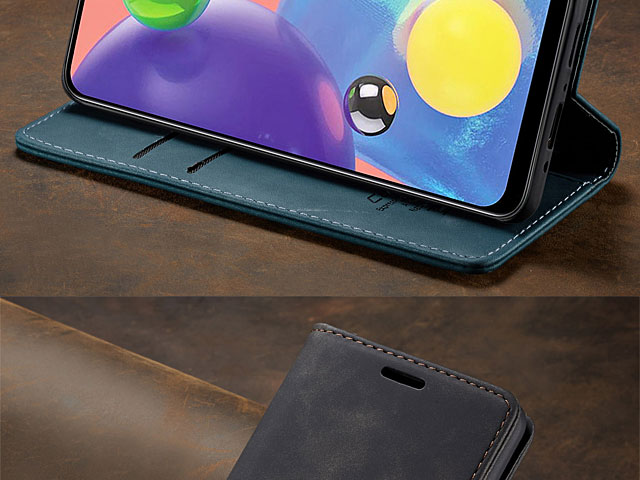 Samsung Galaxy A70s Retro Flip Leather Case
