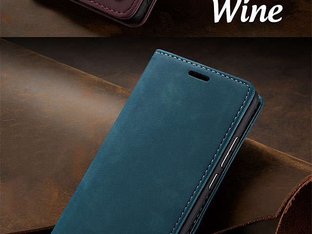 Samsung Galaxy A10s Retro Flip Leather Case