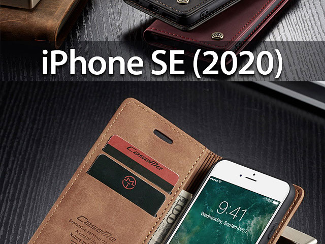 iPhone SE (2020) Retro Flip Leather Case