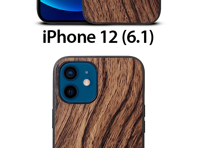 iPhone 12 (6.1) Woody Patterned Back Case