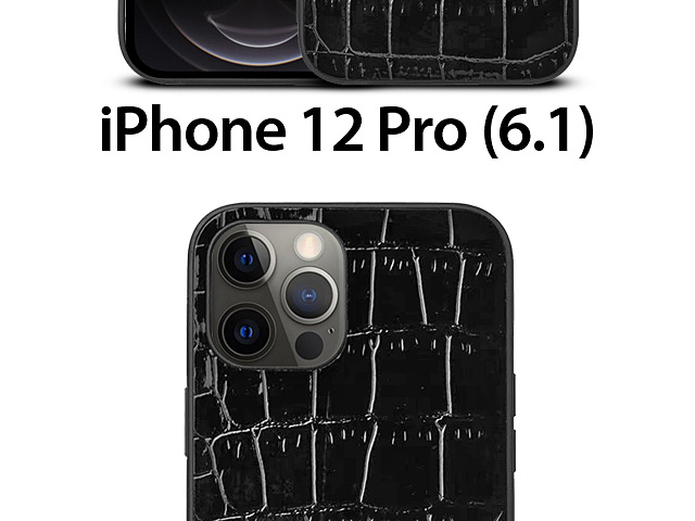 iPhone 12 Pro (6.1) Crocodile Leather Back Case