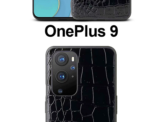 OnePlus 9 Crocodile Leather Back Case