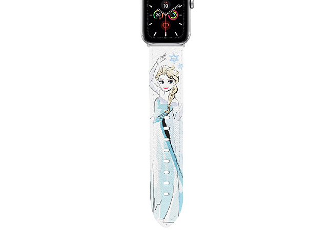 Disney Hand-painted Elsa Leather Watch Band for Apple Watch