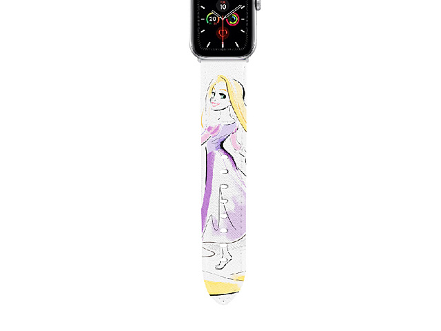 Disney Hand-painted Princess Lepe Leather Watch Band for Apple Watch