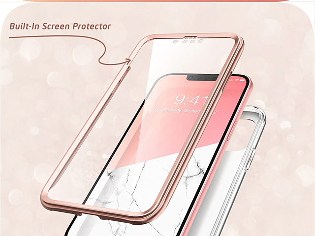 i-Blason Cosmo Slim Designer Case (Pink Marble) for IPhone 13 mini (5.4)