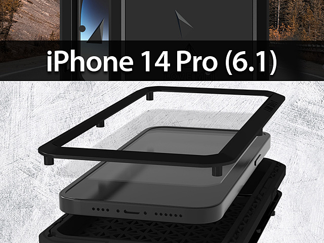 LOVE MEI iPhone 14 Pro (6.1) Powerful Bumper Case