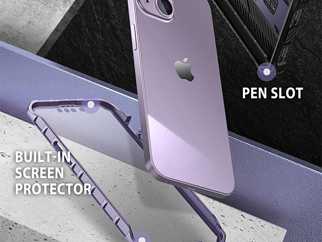 i-Blason Armorbox Case (Metallic Purple) for iPhone 14 (6.1)