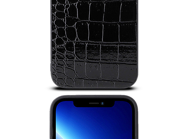iPhone 14 Pro (6.1) Crocodile Leather Back Case