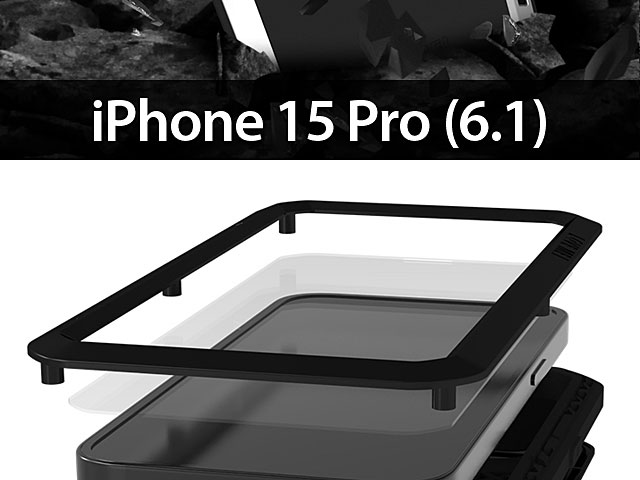 LOVE MEI iPhone 15 Pro (6.1) Powerful Bumper Case