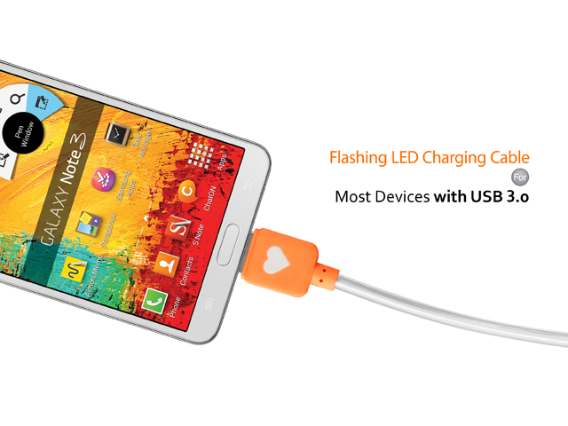 Flashing LED USB 3.0 Charging Cable