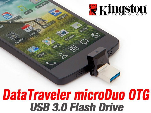 Kingston DataTraveler microDuo OTG USB 3.0 Flash Drive