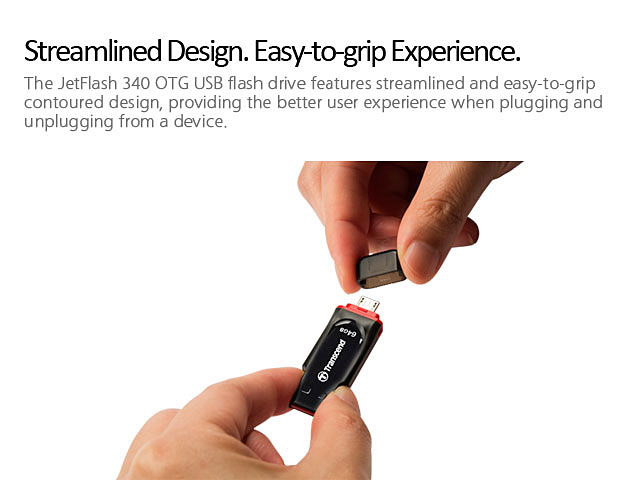 Transcend JetFlash 340 OTG USB Flash Drive