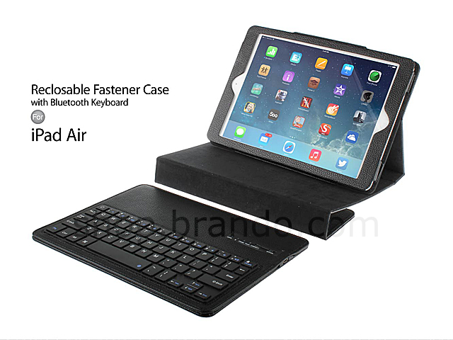 iPad Air Reclosable Fastener Case with Bluetooth Keyboard