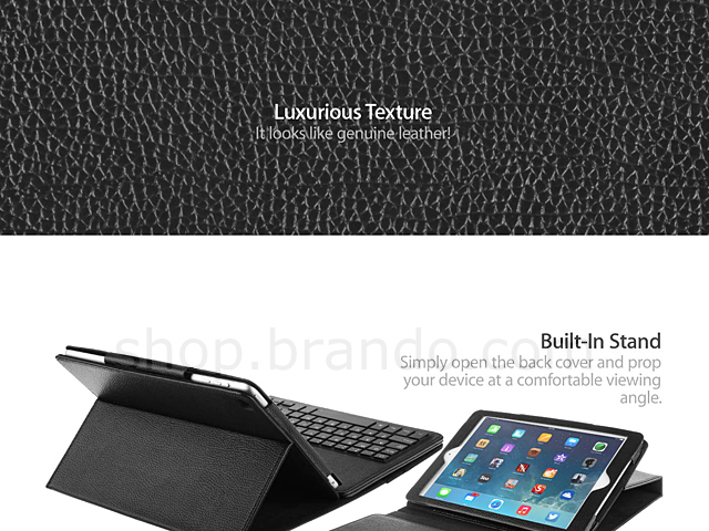 iPad Air Reclosable Fastener Case with Bluetooth Keyboard
