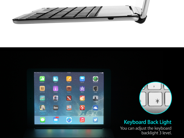 Illuminated Bluetooth Keyboard for iPad Air