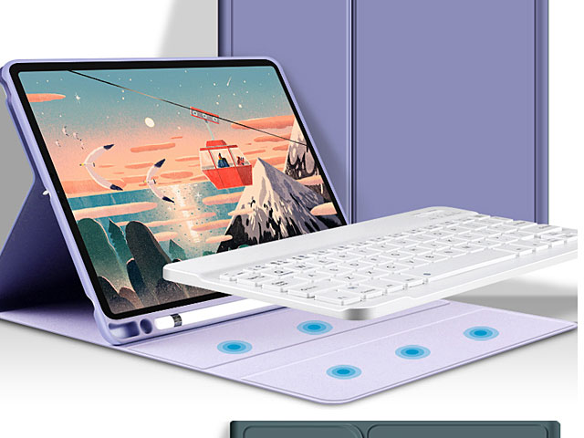 iPad Pro 11 (2020) Bluetooth Keyboard Flip Case with Pencil Holder