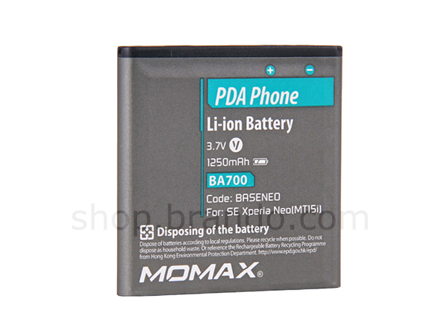 Momax 1250mAh Battery - Sony Ericsson Xperia Neo