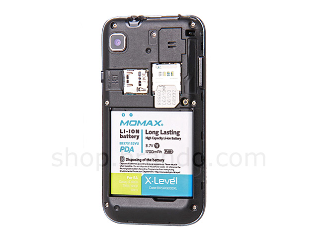 Momax 1700mAh Battery - Samsung Galaxy S i9000
