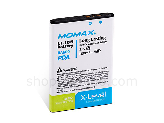 Momax 1320mAh Battery Power - Sony Xperia U (ST25i)