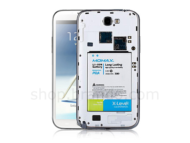 Momax 3100mAh Battery Power - Samsung Galaxy Note II GT-N7100