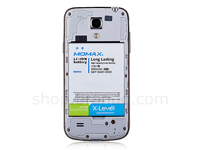 1900mAh Battery Power - Samsung Galaxy S4 mini