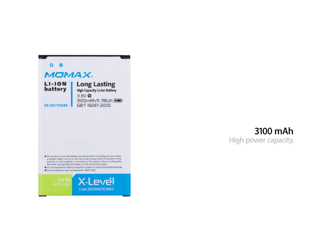 Momax X-Level Battery for Samsung Galaxy Note 3 Neo - 3100mAh