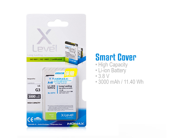 Momax X-Level Battery for LG G3 (D855) - 3000mAh