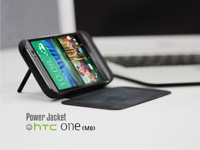 Power Jacket with cover For HTC One (M8) - 4500mAh