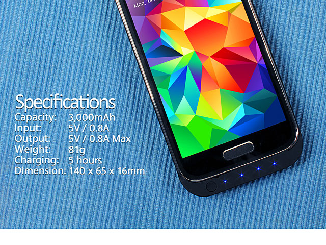Power Jacket For Samsung Galaxy S5 Mini - 3000mAh
