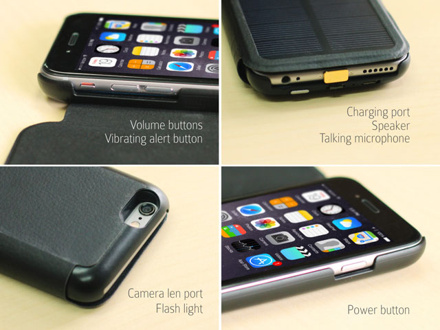 Solar Power Jacket For iPhone 6 / 6s - 2800mAh