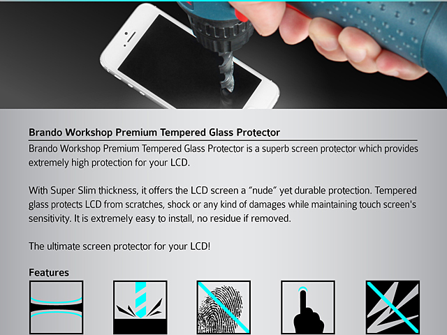 Brando Workshop Premium Tempered Glass Protector (Nokia Lumia 735)