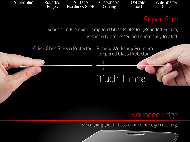 Brando Workshop Premium Tempered Glass Protector (Rounded Edition) (LG Stylus 2)