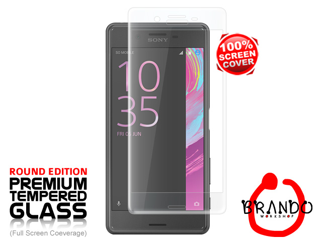 Brando Workshop Full Screen Coverage Curved Glass Protector (Sony Xperia X Performance) - Transparent
