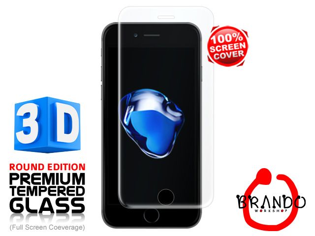 Brando Workshop Full Screen Coverage Curved 3D Glass Protector (iPhone 7) – Transparent