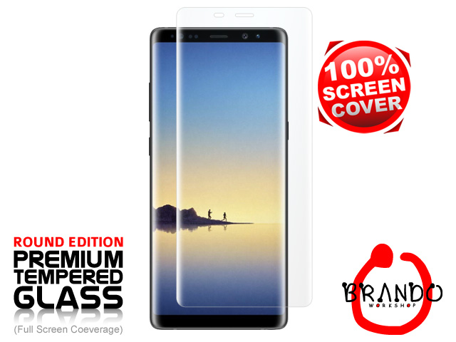 Brando Workshop Full Screen Coverage Curved Glass Protector (Samsung Galaxy Note8) - Transparent