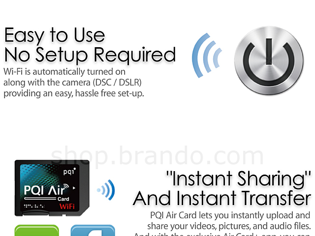 PQI Air Card w/ 8GB SDHC Card